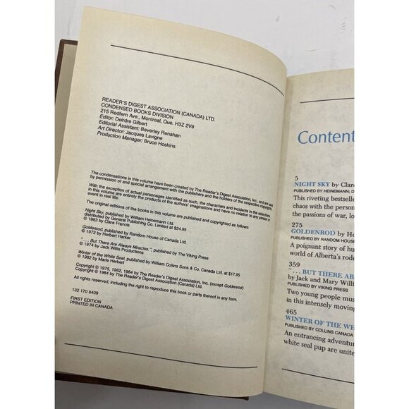 1984 Reader's Digest Condensed 1st Ed HC Leather Gilt Vtg NM Fiction - Picture 3 of 5